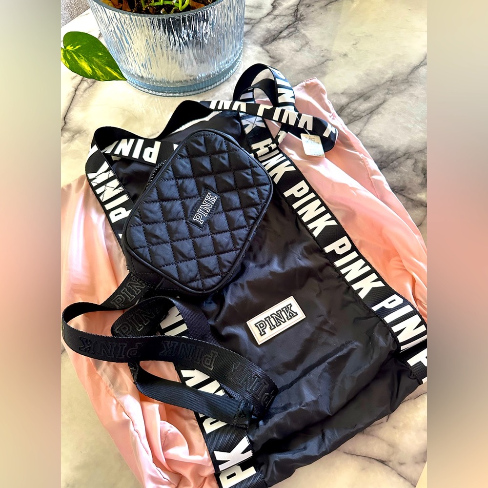 VS Victoria secret pink tote and fanny pack bundle